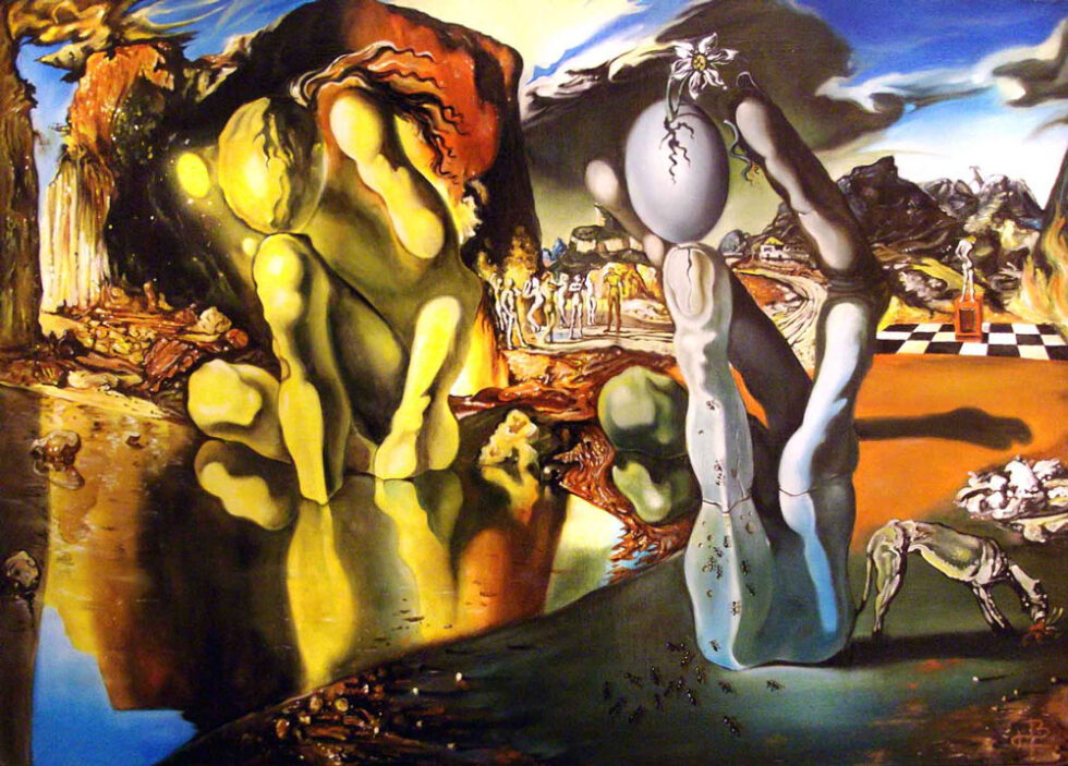 La Metamorfosis de Narciso de Salvador Dalí