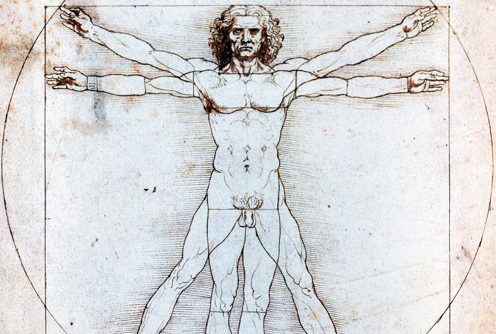 Leonardo Da Vinci El Hombre De Vitruvio O Estudio De Las Proporciones Ideales Del Cuerpo Humano